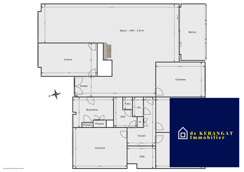 Appartement - 143 m² - 6 pièces