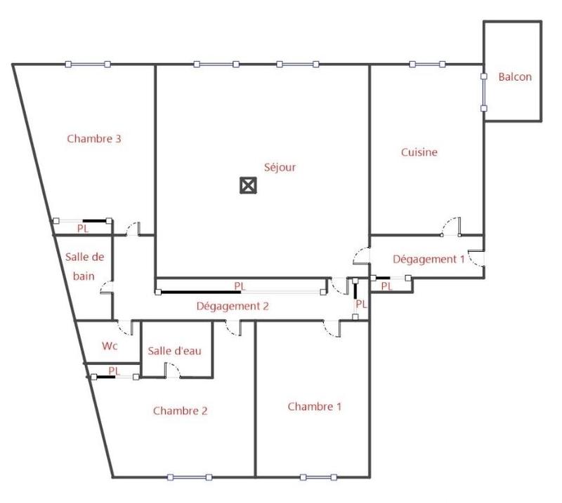Appartement - 104 m² - 4 pièces