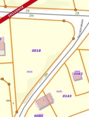 Terrain constructible - 2 440 m²