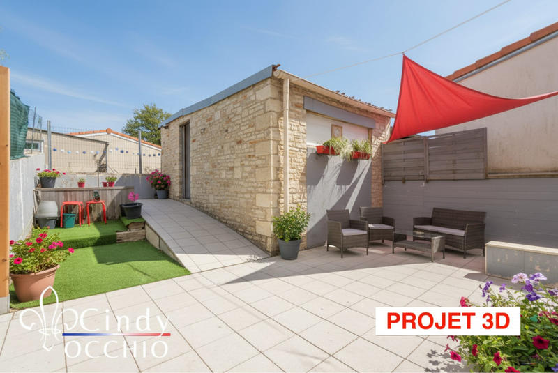 Maison - 62 m² - 3 pièces