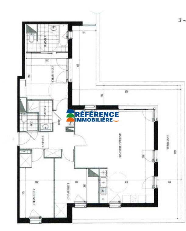 Appartement - 92 m² - 4 pièces
