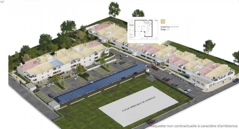 Appartement - 67 m² - 3 pièces