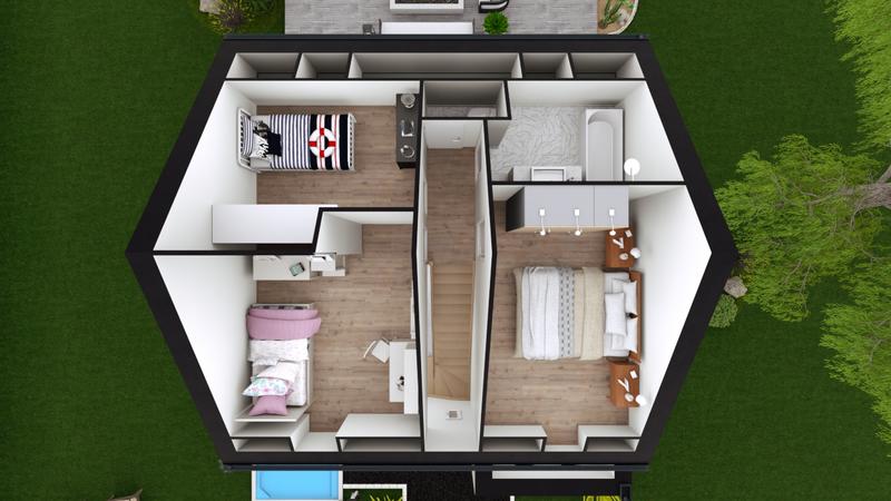 Maison - 90 m² - 5 pièces