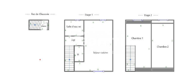 Maison - 60 m² - 5 pièces