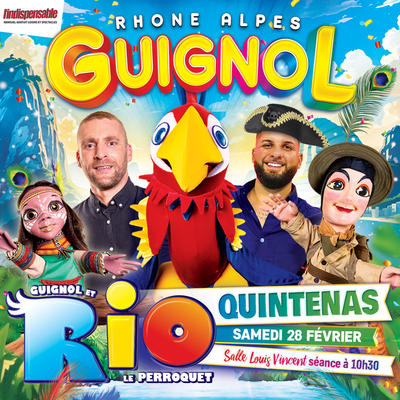 Guignol et Rio le majestueux perroquet