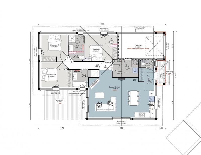 Maison - 99 m² - 4 pièces