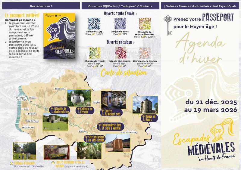 Agenda d'Hiver Escapades Médiévales en Hauts de France