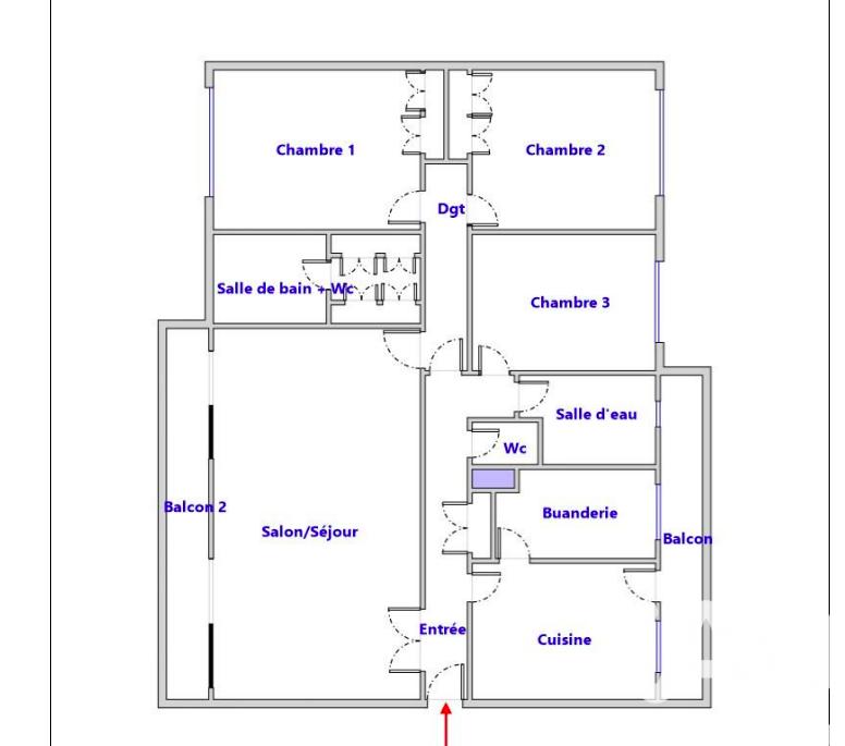 Appartement - 144 m² - 4 pièces
