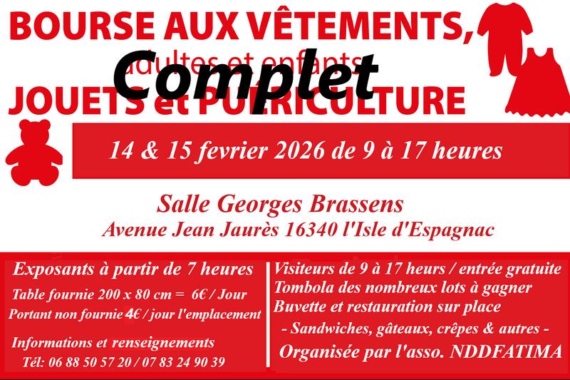 Bourse aux vêtements - jouets - puériculture