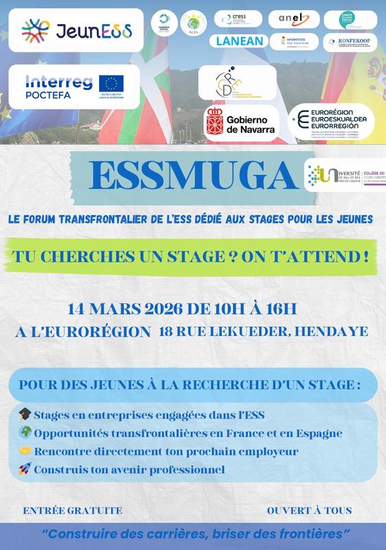 Essmuga - Forum transfrontalier dédié aux stages pour les jeunes