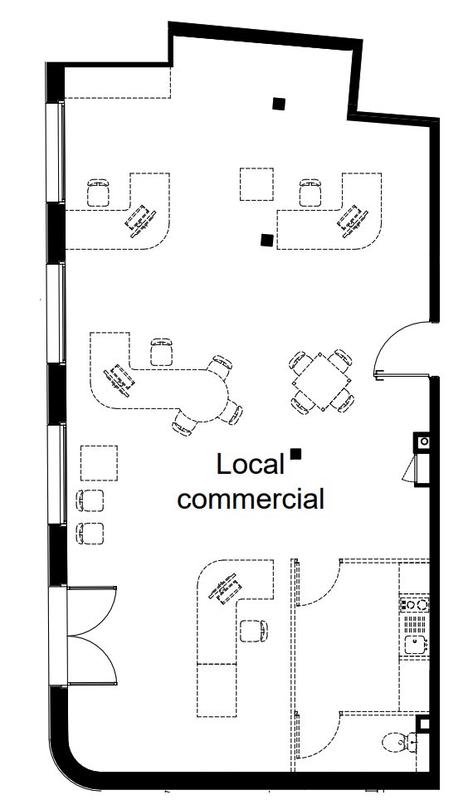 Local d'activités - 95 m² - 1 pièce