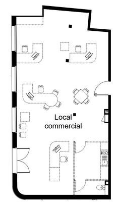 Local d'activités - 95 m² - 1 pièce