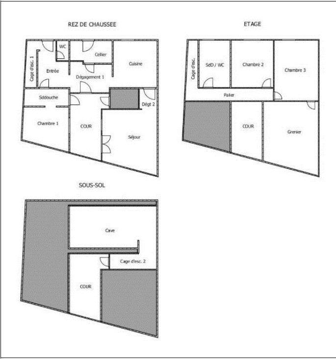 Maison ancienne - 100 m² - 4 pièces