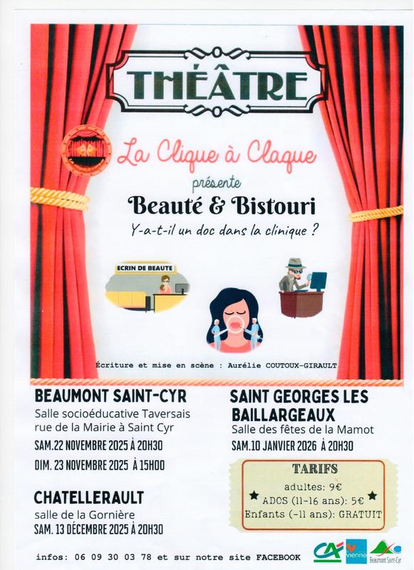 Theatre &quot;Beauté &amp; Bistouri - Ya t'il un doc' dans la clinique ?&quot;