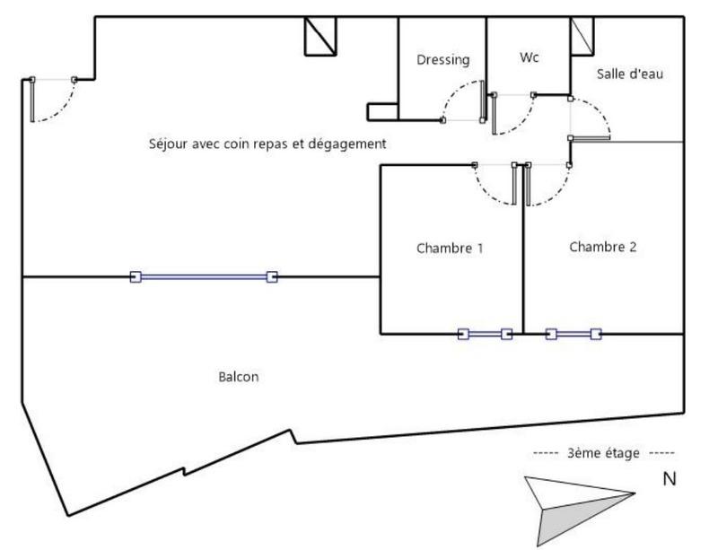 Appartement - 70 m² - 4 pièces