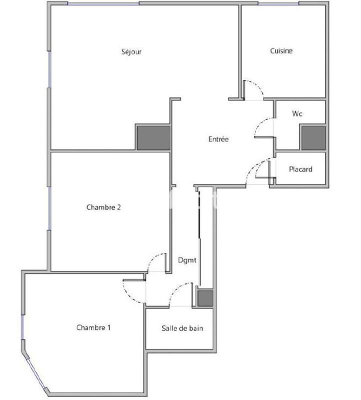 Appartement - 70 m² - 3 pièces