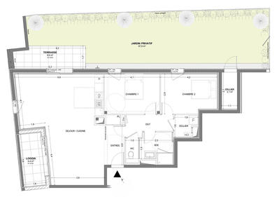 Appartement - 86 m² - 3 pièces