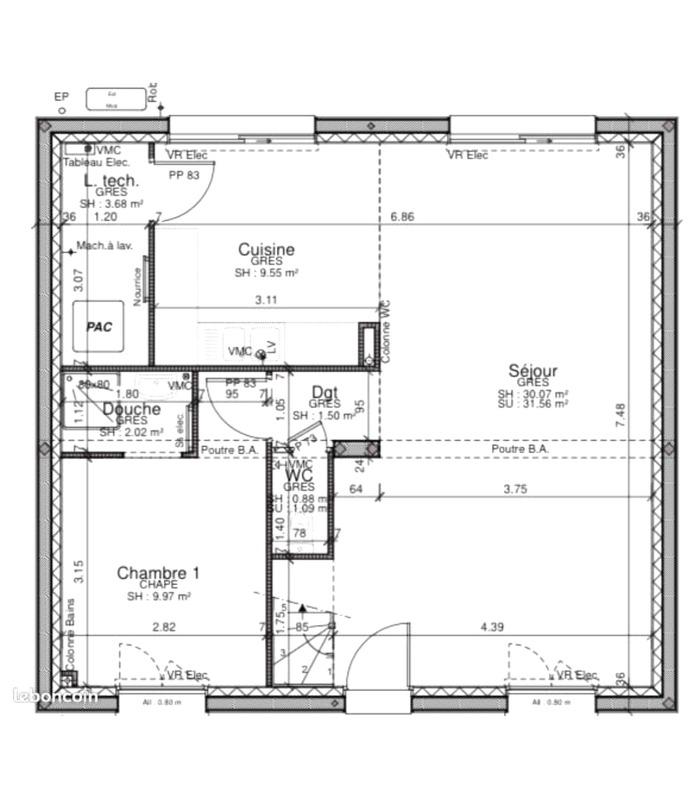 Maison - 113 m² - 5 pièces