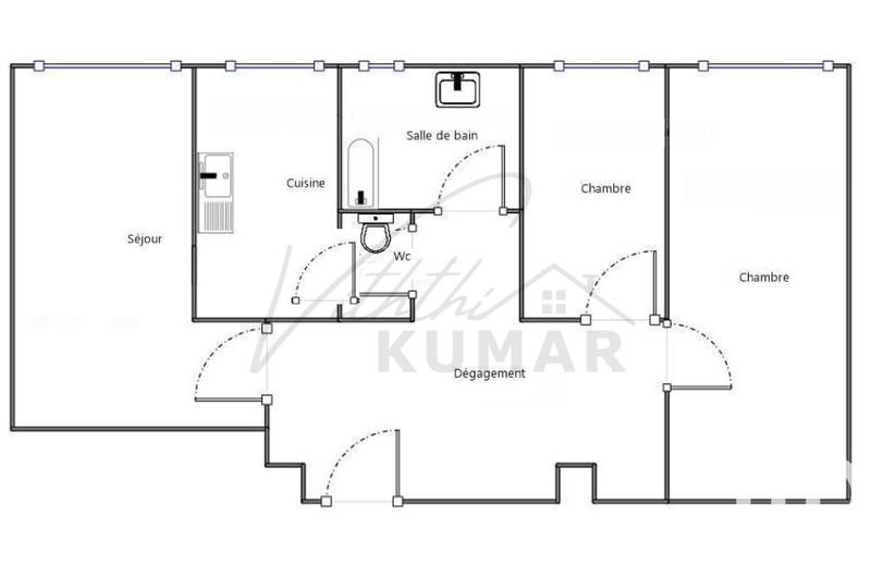 Appartement - 52 m² - 3 pièces