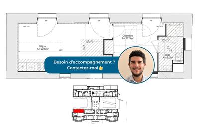 Appartement - 40 m² - 2 pièces