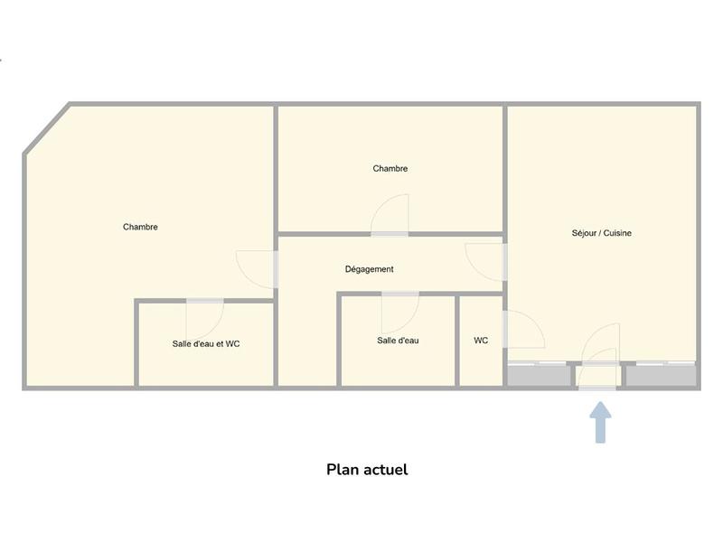 Appartement - 90 m² - 3 pièces