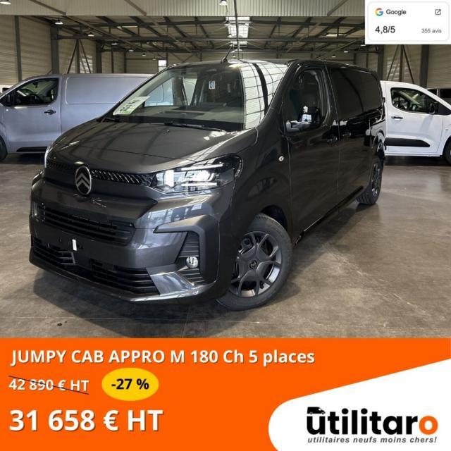 Citroën Jumpy Cabine Approfondie Prix Ttc - m 2.0 BLUEHDi 180 Ch Eat8 5 Places Pack Look Feux Led Porte Gauche Droite