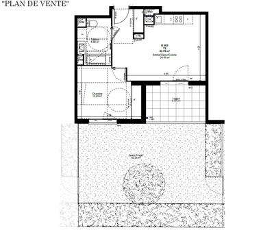 Appartement - 42 m² - 2 pièces