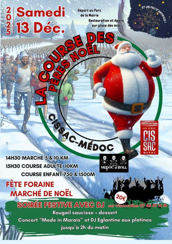 Course des Pères Noël et Marché de Noël