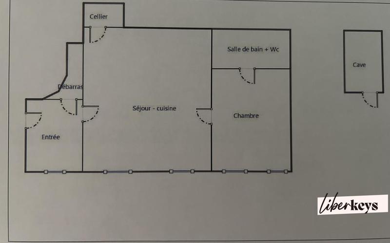 Appartement - 45 m² - 2 pièces