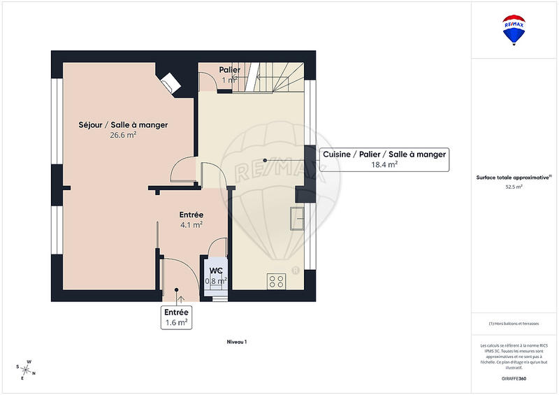 Maison - 96 m² - 6 pièces