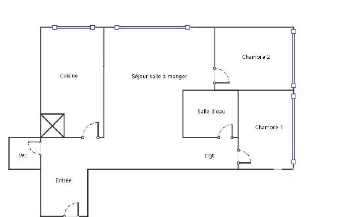 Appartement - 68 m² - 3 pièces