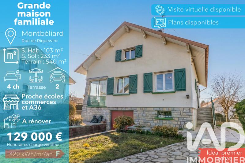 Maison - 103 m² - 5 pièces