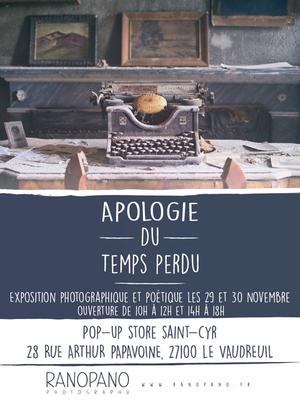 Exposition Aplogie du temps perdu