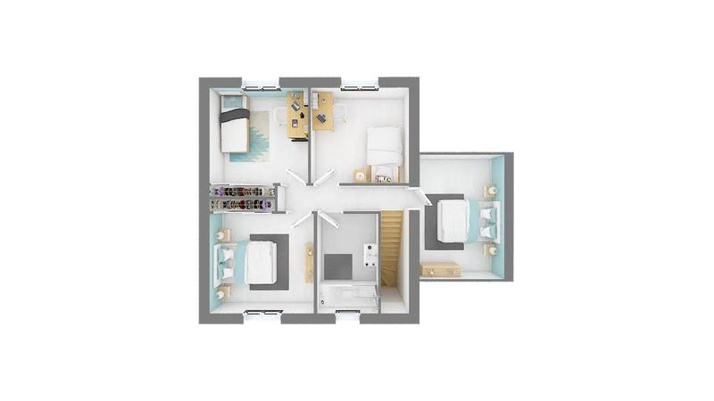 Maison - 90 m² - 4 pièces