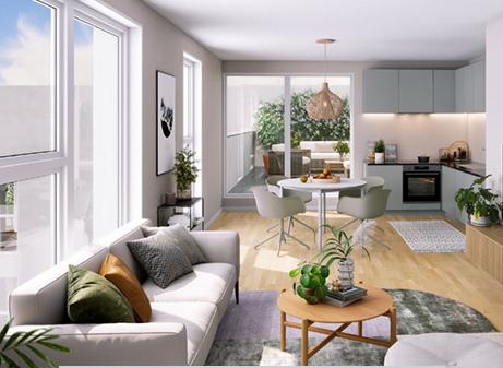 Appartement - 63 m² - 3 pièces