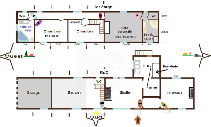 Maison - 170 m² - 5 pièces