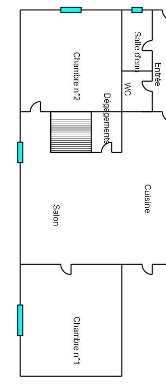 Maison - 63 m² - 3 pièces