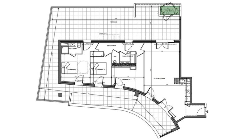 Appartement - 86 m² - 4 pièces