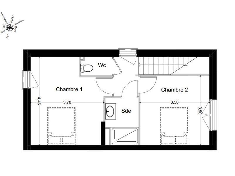 Maison - 69 m² - 3 pièces