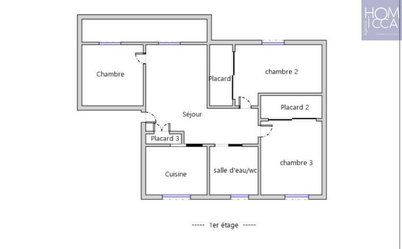 Appartement - 60 m² - 4 pièces