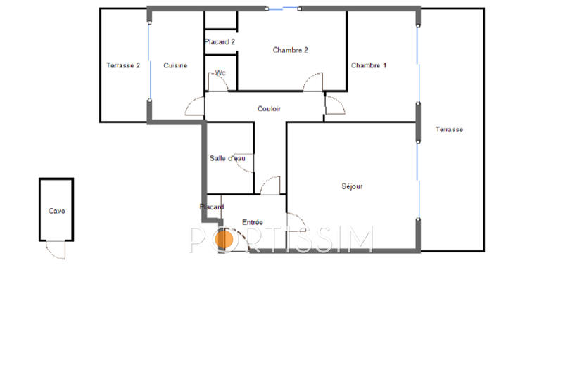 Appartement - 68 m² - 3 pièces