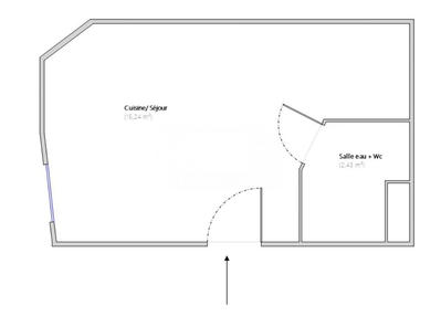 Appartement - 18 m² - 1 pièce