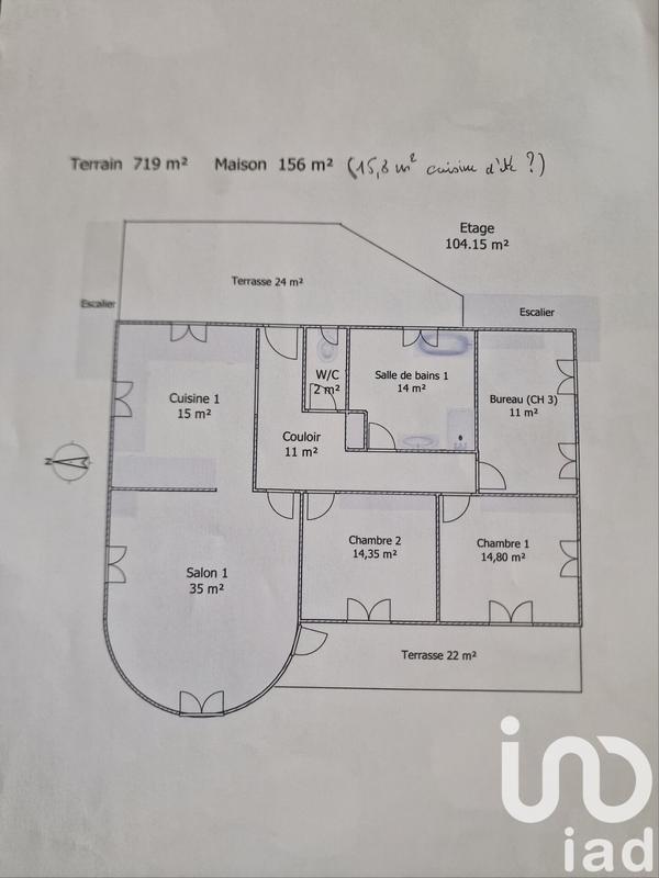 Maison - 166 m² - 6 pièces