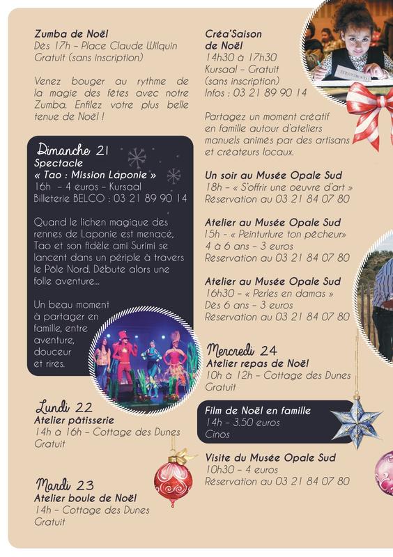 Programme de Noël 2025