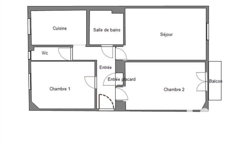 Appartement - 64 m² - 3 pièces