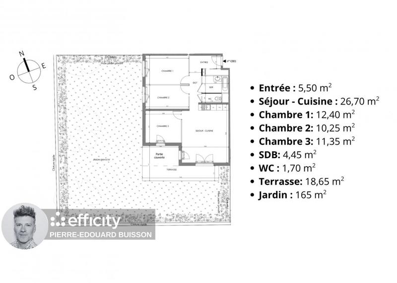 Appartement - 76 m² - 4 pièces