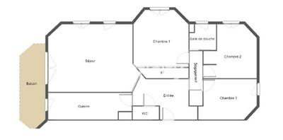 Appartement - 90 m² - 4 pièces