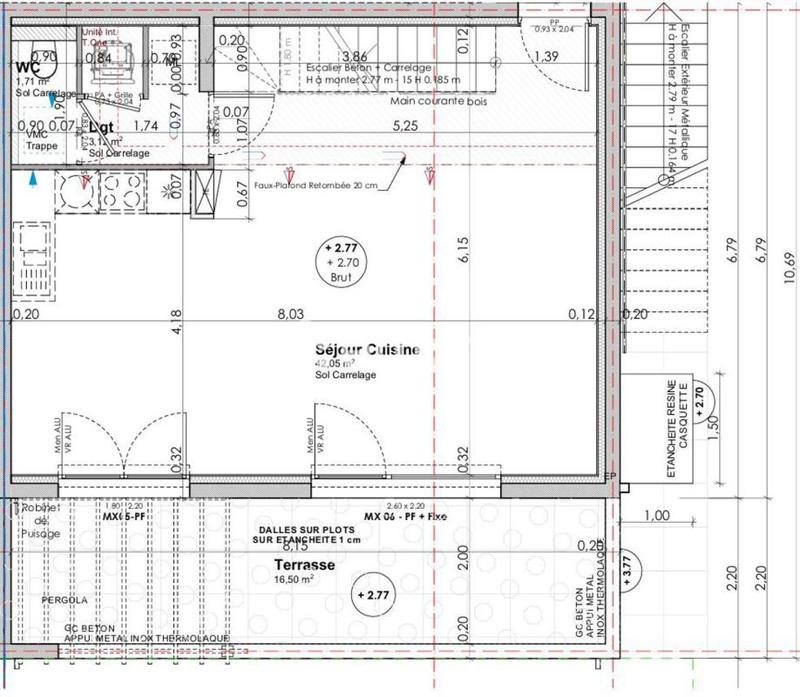Appartement - 91 m² - 4 pièces
