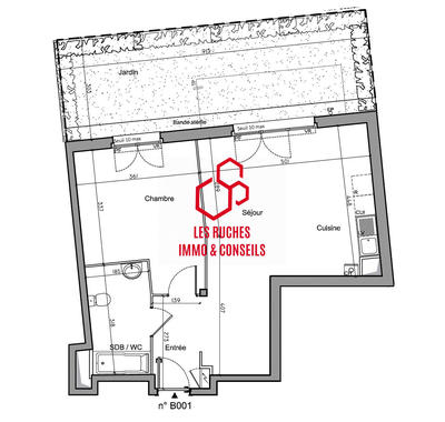 Appartement - 50 m² - 2 pièces