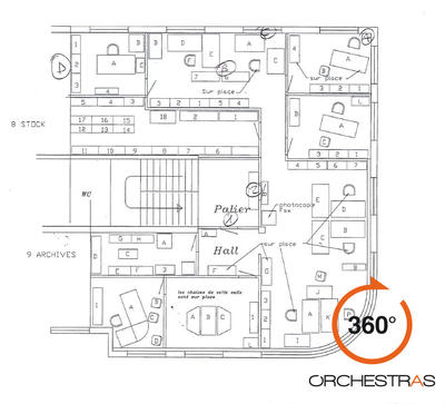 Bureau - 172 m² - 9 pièces